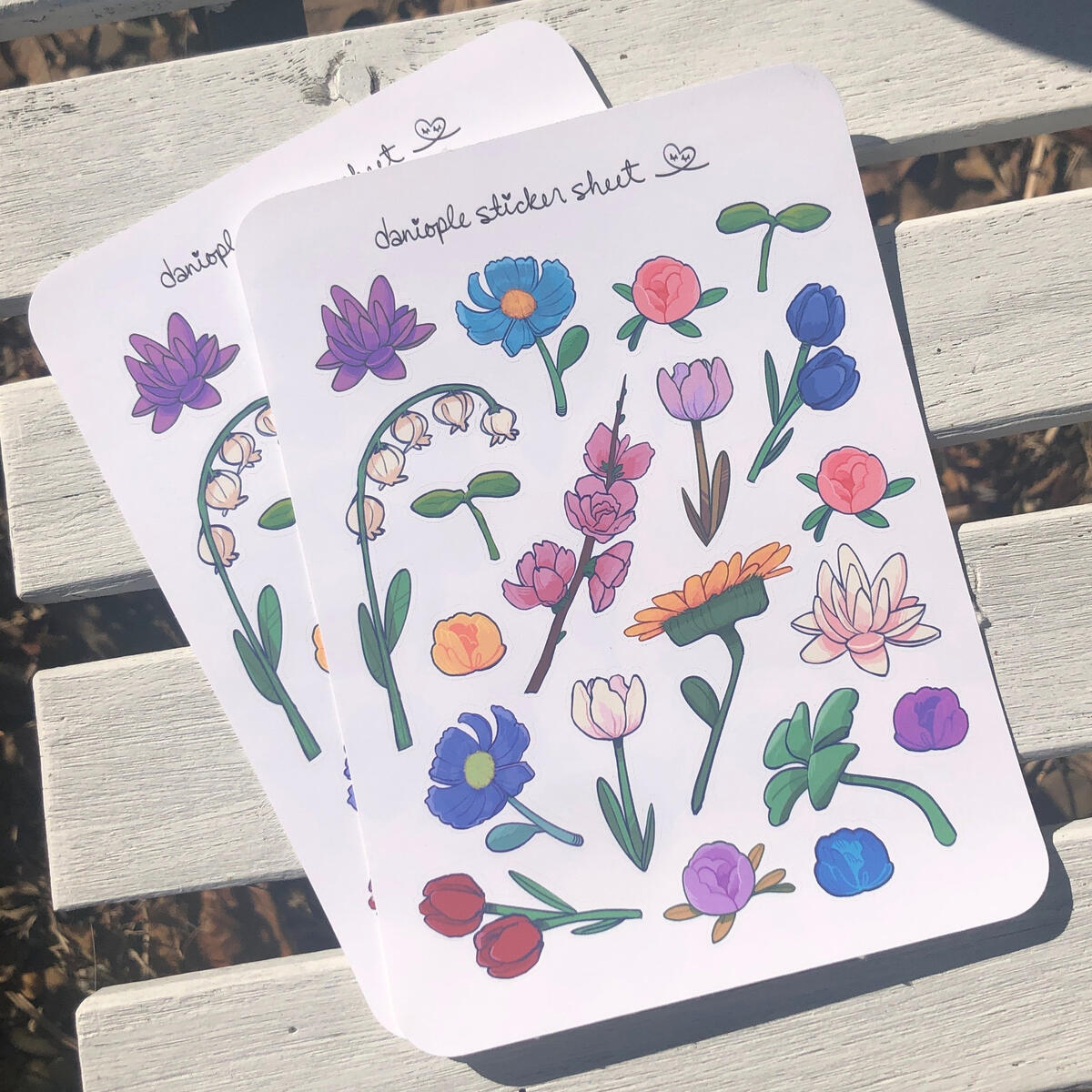 flower power sticker sheet flower power sticker sheet