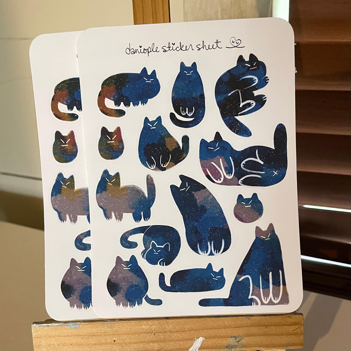 space cat sticker sheet space cat sticker sheet